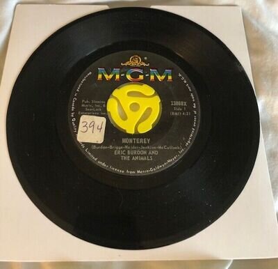 Eric Burdon & The Animals - Monterey/Ain't That So - Org Canada 45 - Psych Rock