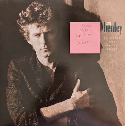 Don Henley Building The Perfect Beast Vinyl Record EX/VG+ GEF 25939 1984 1st