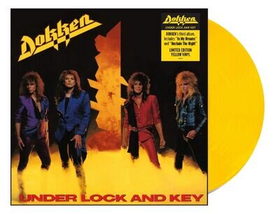 dokken under lock and key yellow vinyl lp pre order 27 sept