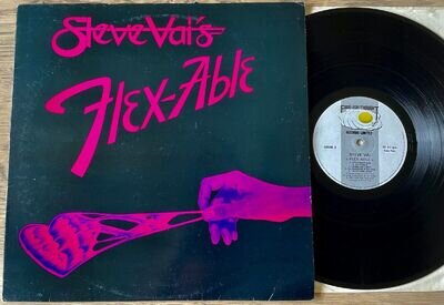 STEVE VAI FLEX-ABLE LP FOOD-FOR-THOUGHT (1984) A1 B1 VG ROCK GUITAR UK