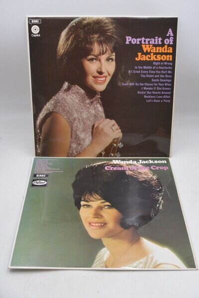 Wanda Jackson - A Portrait of Wanda Jackson & Cream of the Crop Vinyl LP Records