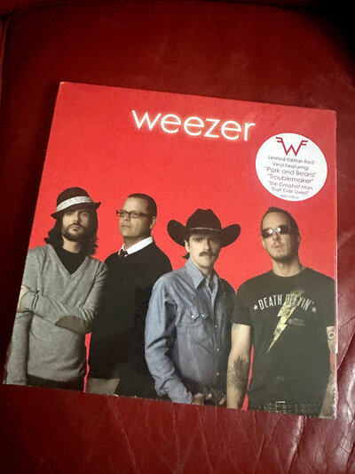 Weezer - Red Album RED COLOR vinyl LP record RARE and Out of Print