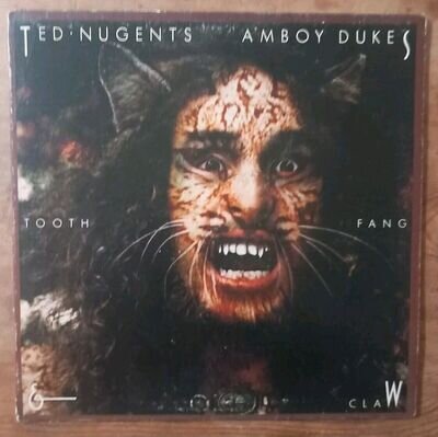 Ted Nugent's Amboy Dukes– Tooth, Fang & Claw 12" Vinyl LP US 1974