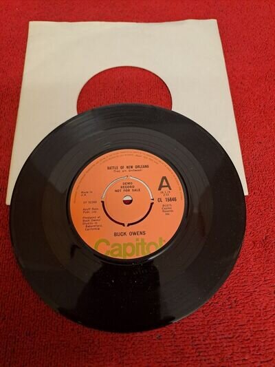 Buck Owens - The Battle Of New Orleans - 7" Vinyl DEMO (B30)