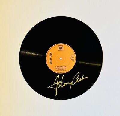 Johnny Cash A Boy Named Sue Signed Vinyl Record