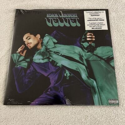 ADAM LAMBERT VELVET 12" VINYL ALBUM RECORD NEW AND SEALED