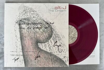 ALT-J - THE DREAM Purple VINYL SIGNED with Lyrics