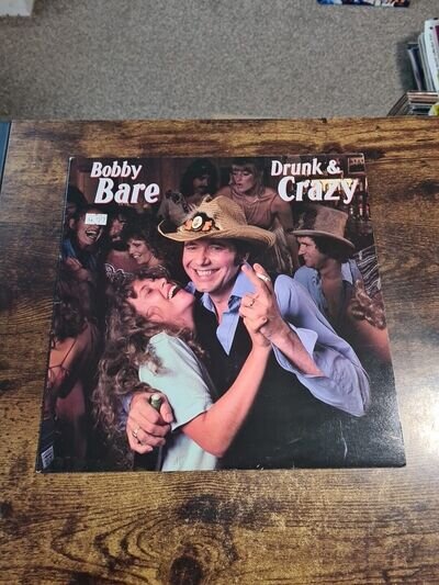 Bobby Bare - Drunk N Crazy - CBS - 84643 - UK - 1980 - EX - VG+ x2 - LP