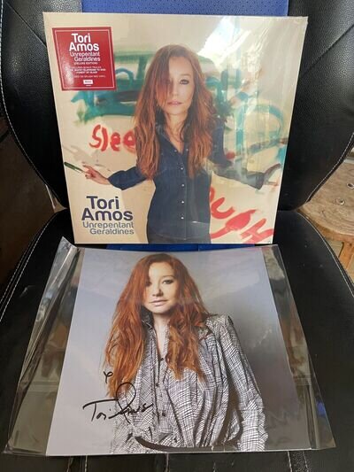 SOLD OUT TORI AMOS UNREPENTANT GERALDINES SPLATTER VINYL SIGNED PRINT IN HAND