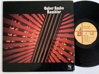 GABOR SZABO RAMBLER CTI VINYL LP 1973 U.S COPY BOB JAMES JAZZ FUNK -