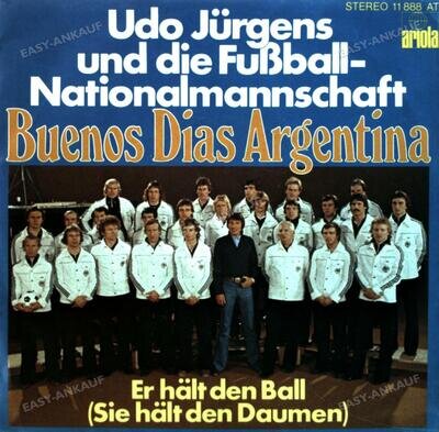 Udo Jürgens Und Die Fußball-Nationalmannschaft - Buenos Dias 7in (VG+/VG+) '