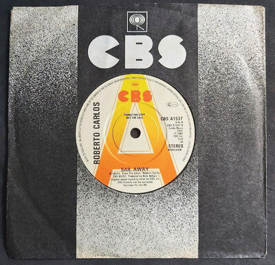 ROBERTO CARLOS : Sail Away / At Peace - CBS 1981 UK Promo 7", Latin/Pop/Bolero