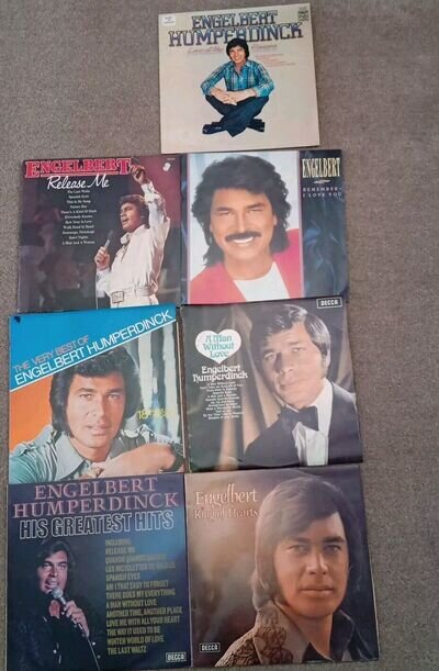 Engelbert Humperdinck 7 Vinyl Lp Albums - His Greatest Hits, Release Me