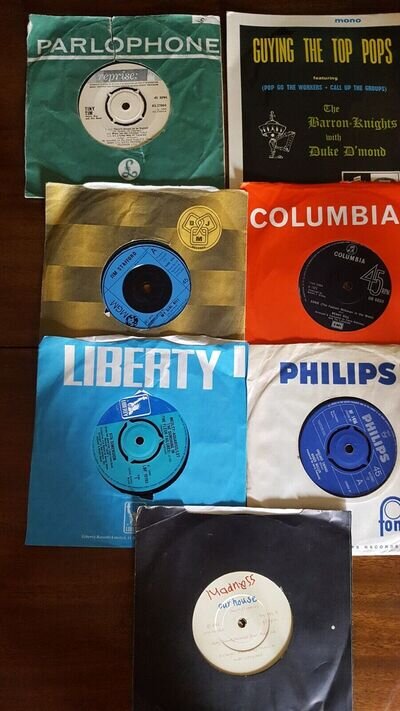 7 Novelty 7" Records-Tiny Tim/BaronKnights/J.Stafford/BennyHill/R.Miller/Madness