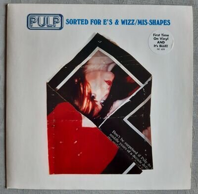 Pulp - Sorted For E's & Wizz, 7" Blue vinyl, 1996 Reissue, Island records