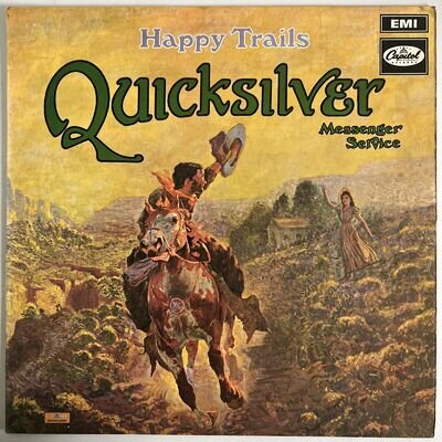 QUICKSILVER MESSENGER SERVICE HAPPY TRAILS VINYL LP CAPITOL UK EMI 1 BOX 1969 EX