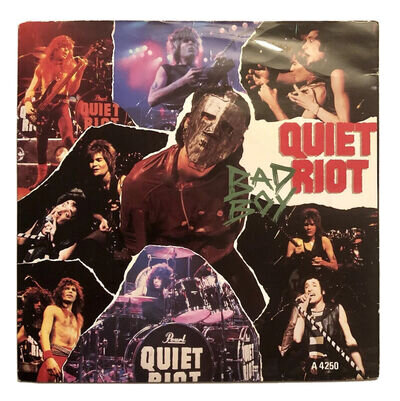 QUIET RIOT Bad Boy b/w Metal Health 7" UK Picture Sleeve Solid Centre EX/EX