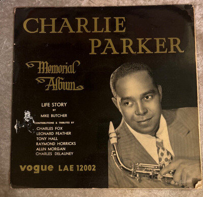 Charlie Parker/Memorial Album/1956 Vogue Gatefold LP & Insert & photo,