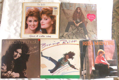 Lot of 5 1980'S FEMALE COUNTRY ROCK LPS -BONNIE RAITT, THE JUDDS,JUICE NEWTON...