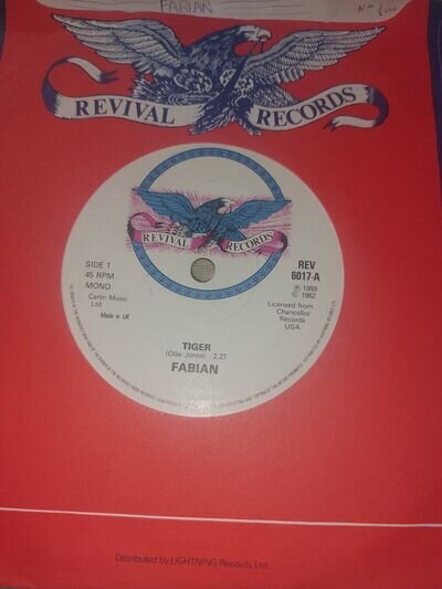 FABIAN TIGER / TURN ME LOOSE REV NEAR MINT