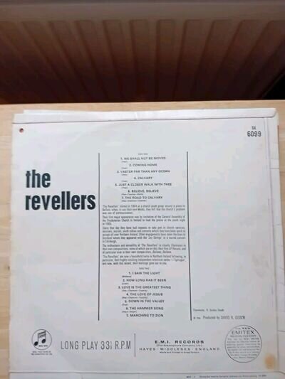 The Revellers "The Revellers " 12"Vinyl LP Record Issued 1966.