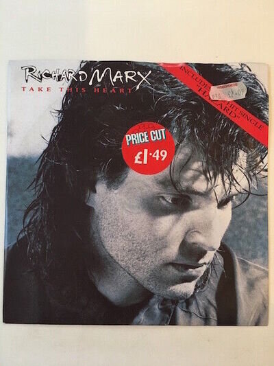 Richard Marx ‎– Take This Heart - 7" VINYL - Very Good Condition