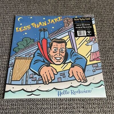 Less Than Jake – Hello Rockview Vinyl Record SEALED 2xLP Blue/Yellow Splat /1000