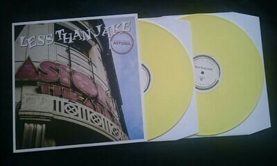 LESS THAN JAKE VINYL LIVE FROM ASTORIA LTD ED DOUBLE LP YELLOW /300 FIRST PRESS