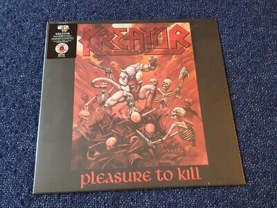 KREATOR. PLEASURE TO KILL 12" VINYL 2023 LTD SPLATTER EMBOSSED POSTER NEW SEALED