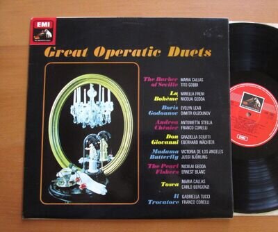 ASD 2382 Great Operatic Duets Maria Callas Corelli etc EMI Stereo + insert