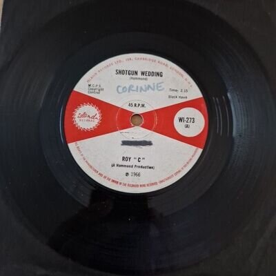 Roy " C " – Shotgun Wedding – Vinyl 7" Single - Island Records 1966 - VG+