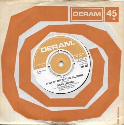 Junior Campbell -(Reach Out And) Help Your Fellow Man 7" Deram Records 1973