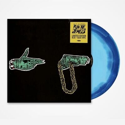 Run The Jewels Ltd HHV Exclusive BLUE / AQUA SWIRL Vinyl LP New