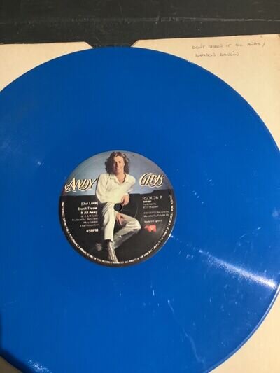 12 inch Vinyl record Andy Gibb our love don’t throw it away