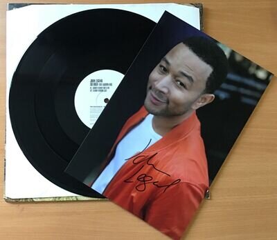 JOHN LEGEND,CLOUD 9,VINTAGE 2005 12” 45rpm,+ GENUINE HAND SIGNED PHOTO,COA