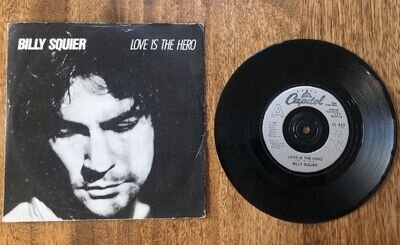 BILLY SQUIER Love Is The Hero 1986 UK 7" vinyl single original capitol 45 record