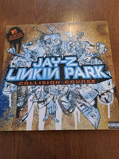 JAY-Z LINKIN PARK COLLISION COURSE RARE RSD BLUE VINYL DVD AND INNER SHEET MINT