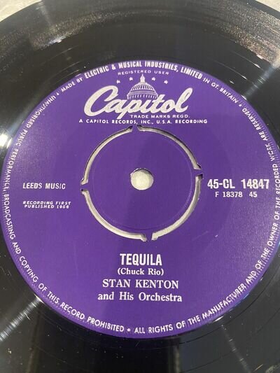 STAN KENTON & HIS ORCHESTRA - 1958 Vinyl 45rpm 7” - TEQUILA