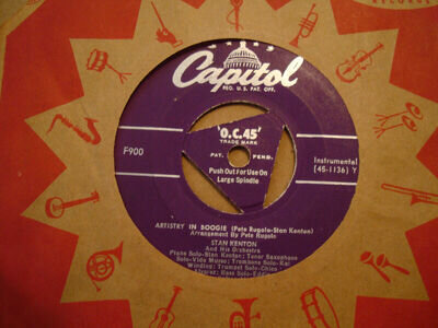 STAN KENTON, ARTISTRY IN BOOGIE, CAPITOL RECORDS USA 1950 MINT-