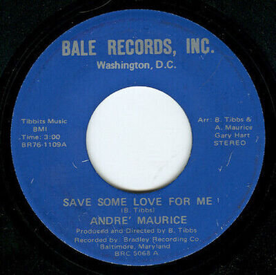 André Maurice - Save Some Love For Me (7") (Very Good Plus (VG+)) - 3168909685