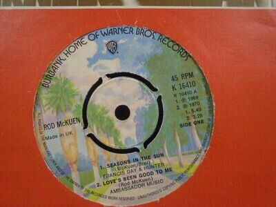 ROD McKUEN " 4 HIT TRACK MAXI 45 " 7" 45 EX+ COND.IN Or. SL.