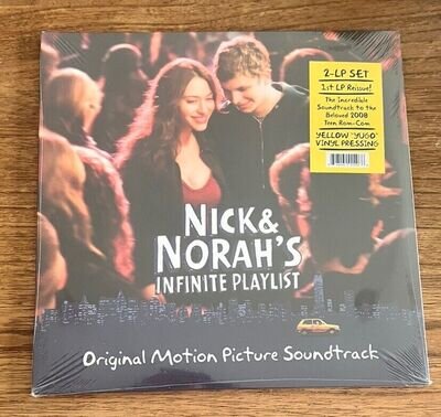 Nick & Norah's Infinite Playlist Soundtrack Vinyl Yellow Coloured YUGO. RSD Mint