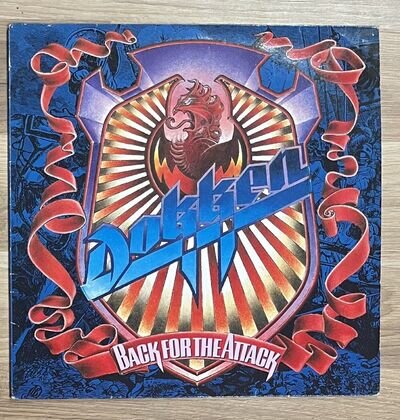 Dokken Back For The Attack Original 1987 LP Album Vinyl Record - Elektra EKT 43