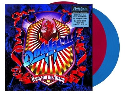 DOKKEN BACK FOR THE ATTACK DOUBLE LP VINYL coloured vinyl 2 LP set. p - PRESALE