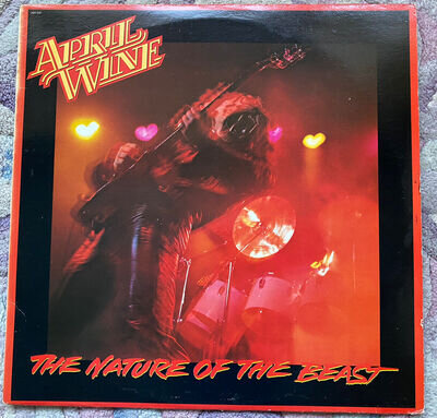 APRIL WINE The Nature of the Beast LP Vinyl 1981 AQR 530 first press Canada EX