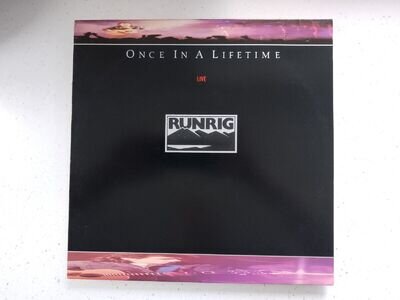 Runrig - Once In A Lifetime - Live UK 1988 Vinyl LP / inner CHR 1695 EXCELLENT