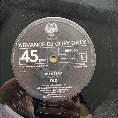 DIO MYSTERY (DJ) 12" DJ PROMO WITH THE LAST IN LINE UK