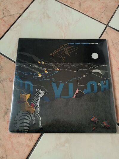 Freddie Gibbs Signed  & Madlib - Bandana Vinyl Autographed Rapper Hip Hop