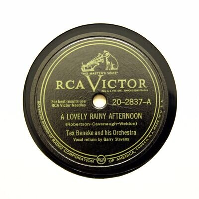 TEX BENEKE & HIS ORCHESTRA "A Lovely Rainy Afternoon" VICTOR 20-2837 [78 RPM]