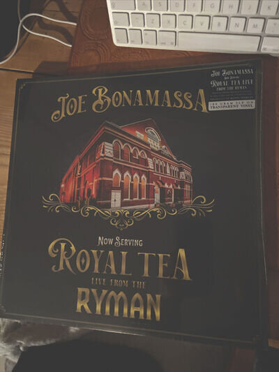 Now Serving: Royal Tea by Joe Bonamassa Live Ryman Clear Vinyl 2021 New Sealed